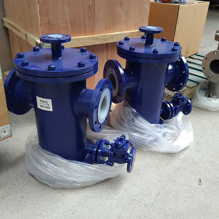 華豫生產(chǎn)供應(yīng)籃式過濾器-帶F46襯套 液體除雜質(zhì)